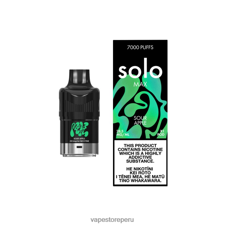 Vape Sin Nicotina Peru - Solo MAX vaina manzana agria T4866280