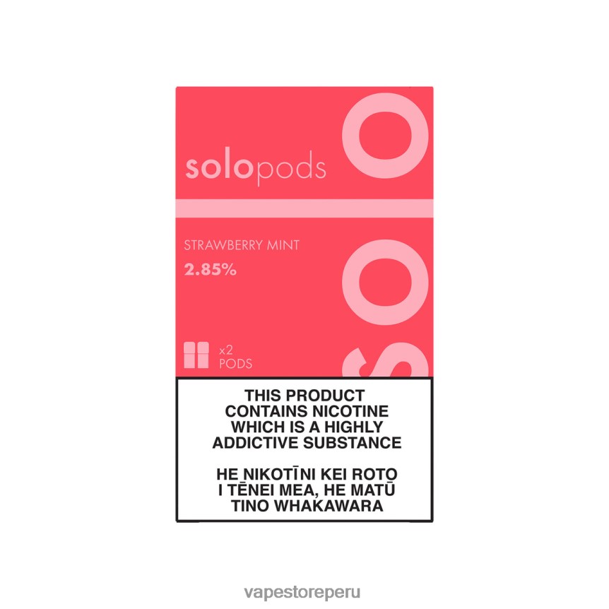 Vape Sin Nicotina Peru - Solo paquete de 2 cápsulas de repuesto menta fresa T4866260