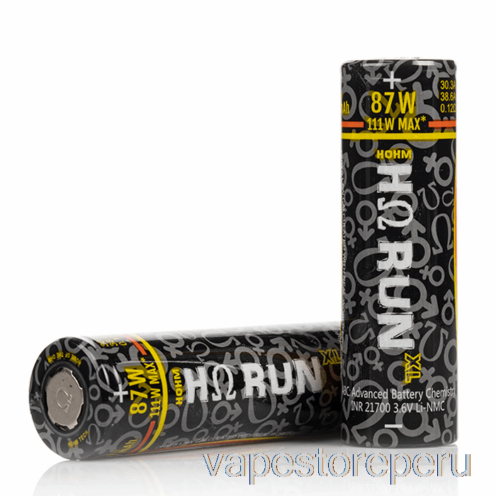 Vape Smoke Hohm Tech Run Xl 21700 4007mah 30.3a Batería Paquete De Dos Baterías