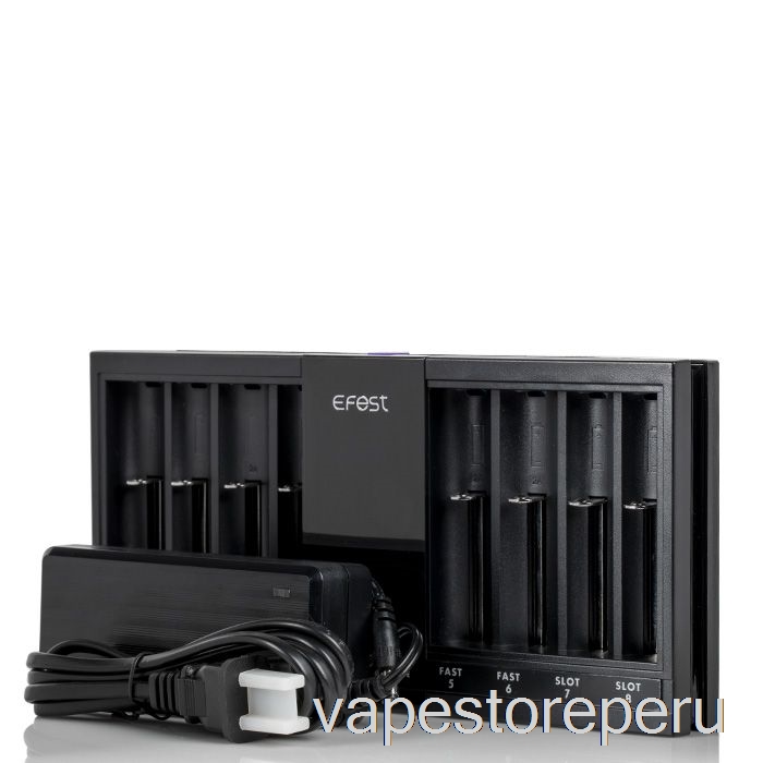 Vape Recargable Efest Luc V8 Doble Pantalla Lcd Cargador De Batería Rápido