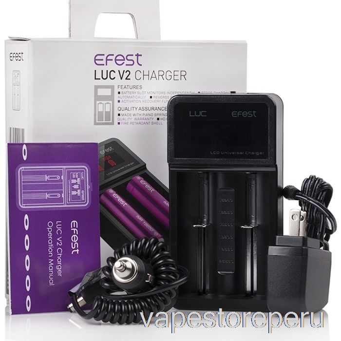 Vape Sin Nicotina Peru Efest Luc V2 Cargador Inteligente