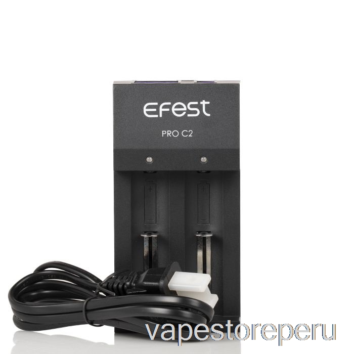 Vape Smoke Efest Pro C2 Cargador De Batería Inteligente De 2 Bahías