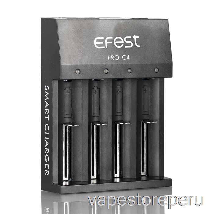 Vape Smoke Efest Pro C4 Cargador De Batería Inteligente De 4 Bahías