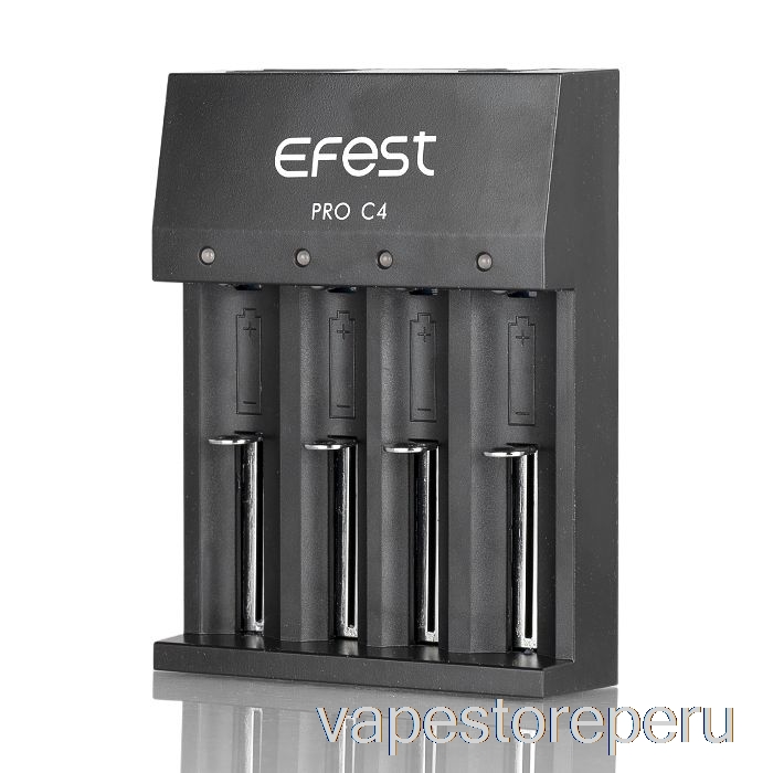 Vape Smoke Efest Pro C4 Cargador De Batería Inteligente De 4 Bahías