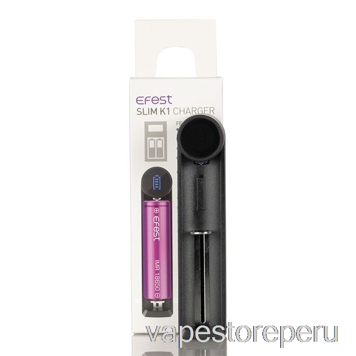 Vape Recargable Efest Slim K1 Cargador De Batería De Una Sola Ranura