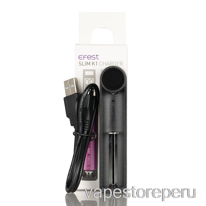 Vape Recargable Efest Slim K1 Cargador De Batería De Una Sola Ranura