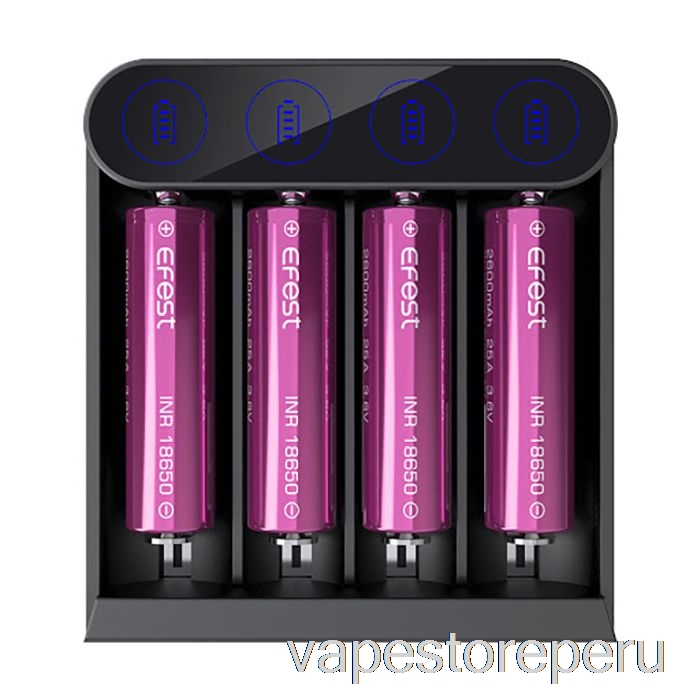 Vape Desechable Cargador De Batería Efest Slim K4 Usb-c