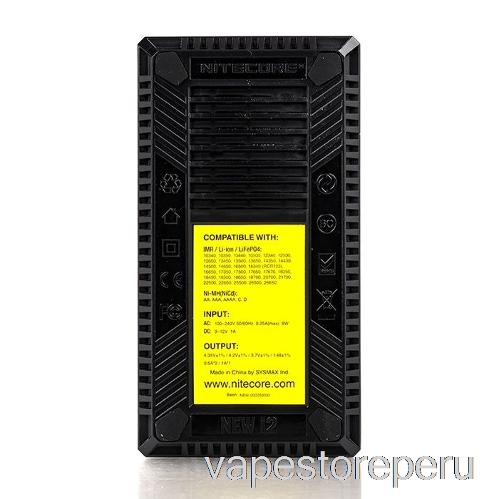 Cargador De Batería Vape Peru Nitecore I2 (2 Bahías)