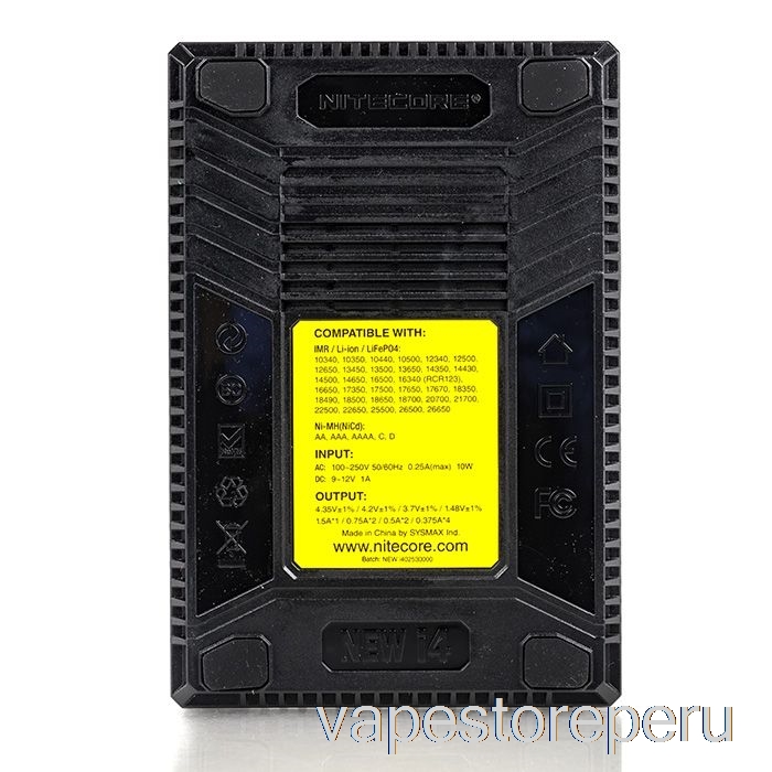 Vape Peru Nitecore I4 Cargador De Batería V2 (4 Bahías)