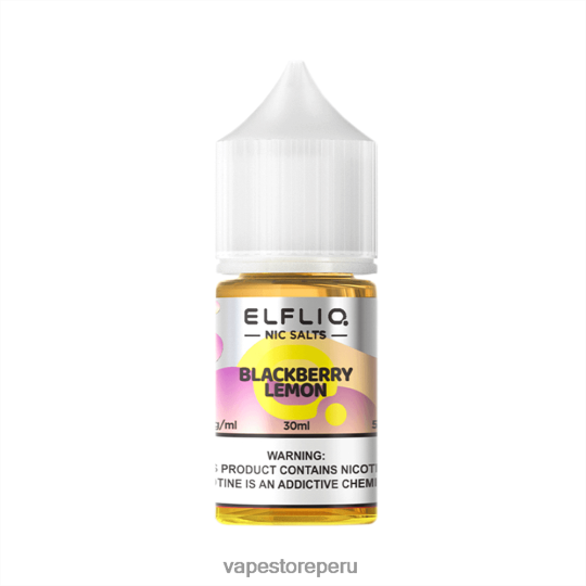 Vape Desechable - ELFBAR ELFLIQ nic sal 30 ml Lemón de mora JV86448