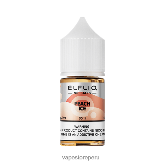 Vape Recargable - ELFBAR ELFLIQ nic sal 30 ml hielo de durazno JV864422
