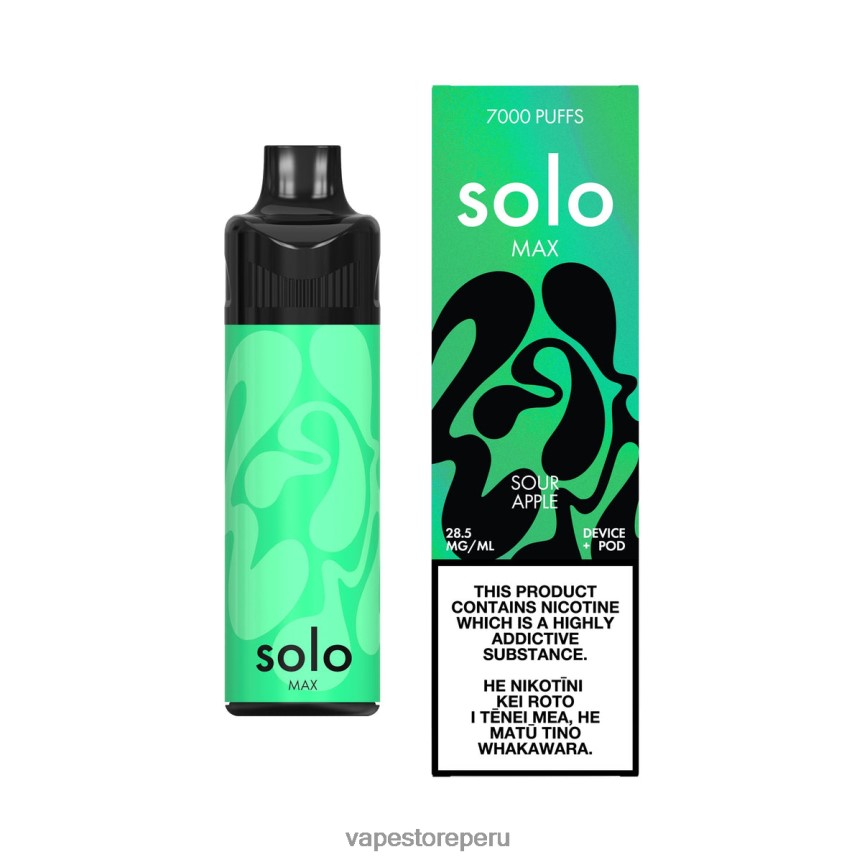 Vape Sin Nicotina Peru - Solo MAX kit de cápsulas manzana agria T4866270