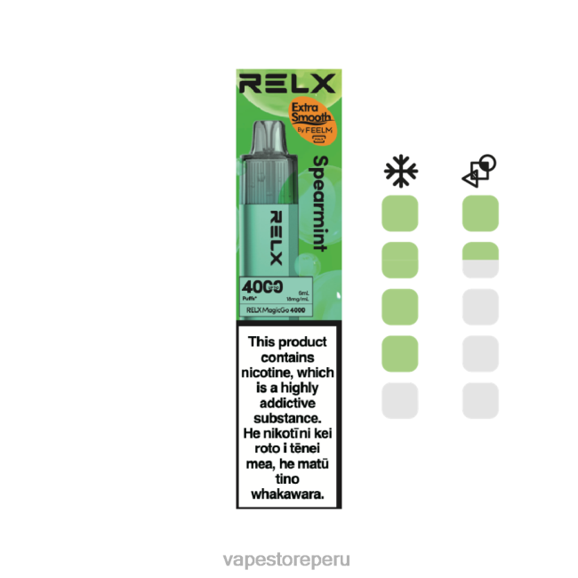 Vape Desechable - RELX MagicGo 4000 vaporizadores desechables menta verde 6JPJ3
