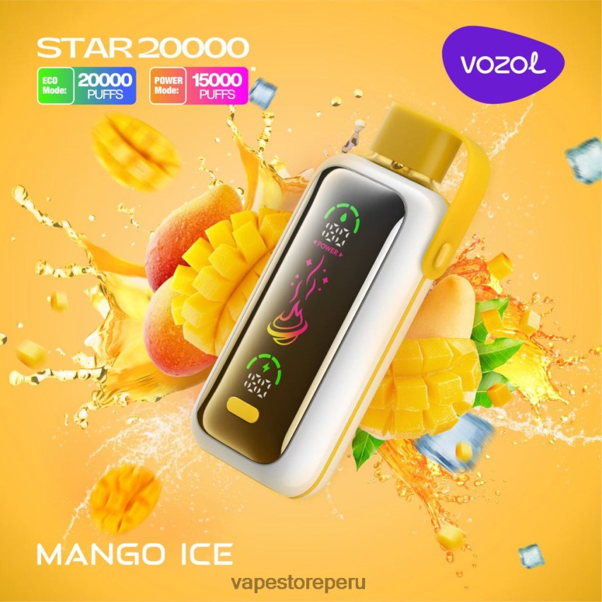 Vape Desechable - VOZOL STAR 20000 2JB8LX13 hielo de mango