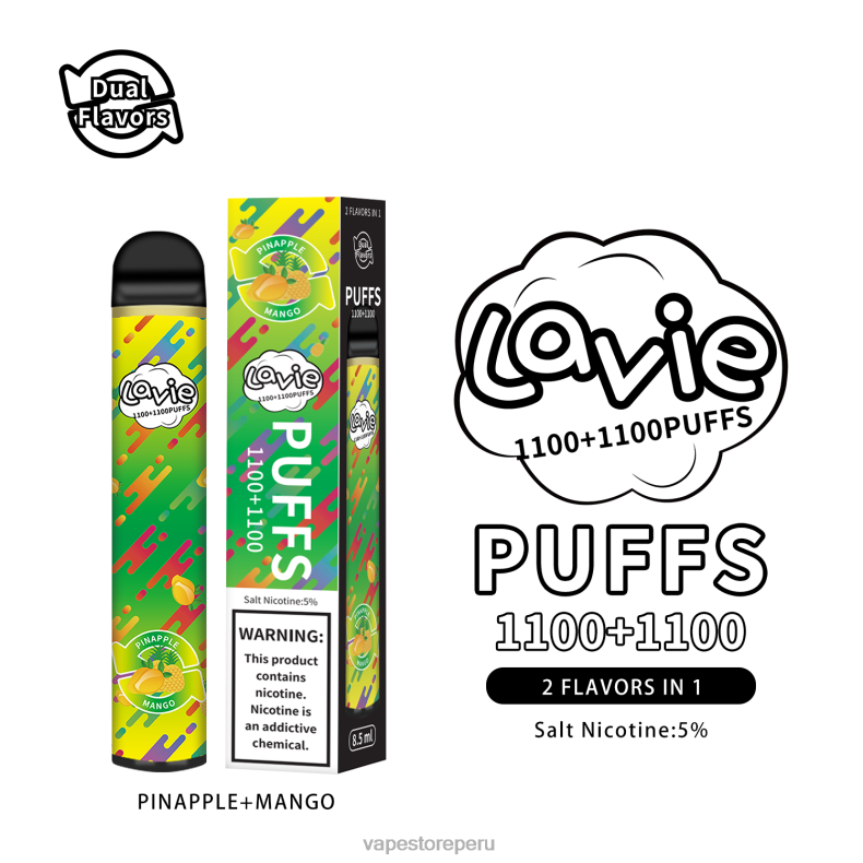 Vape Peru - LAVIE BAR Switch 2200 bocanadas piña/mango 6T64B296