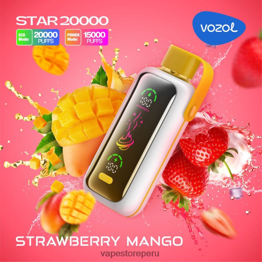 Vape Peru - VOZOL STAR 20000 2JB8LX1 mango fresa