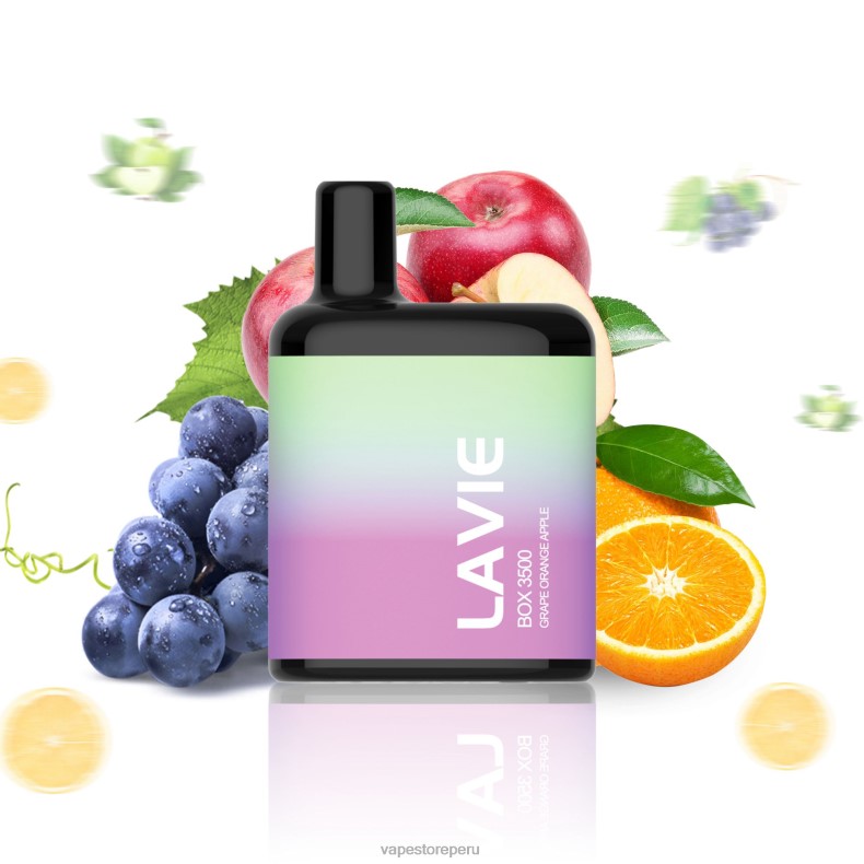 Vape Recargable - LAVIE BOX 3500 bocanadas uva naranja manzana 6T64B212
