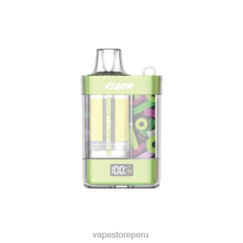 Vape Recargable - LAVIE VIGOR 15000 bocanadas sal marina limón 6T64B7