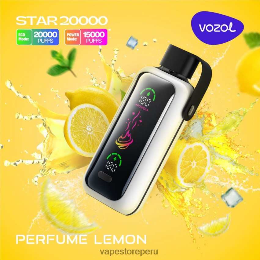 Vape Recargable - VOZOL STAR 20000 2JB8LX17 perfume de limon