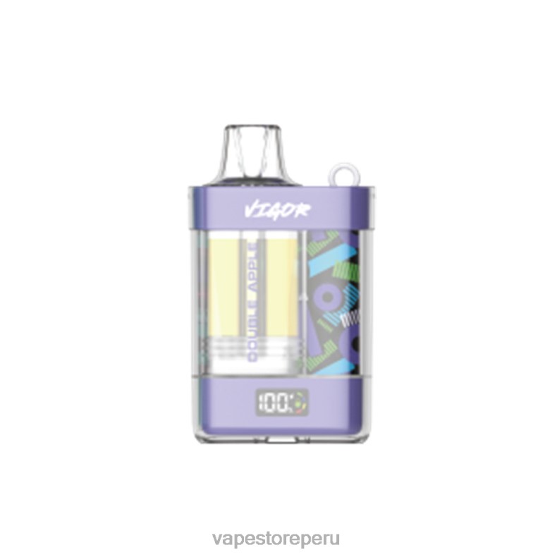 Vape Sin Nicotina Peru - LAVIE VIGOR 15000 bocanadas manzana doble 6T64B5
