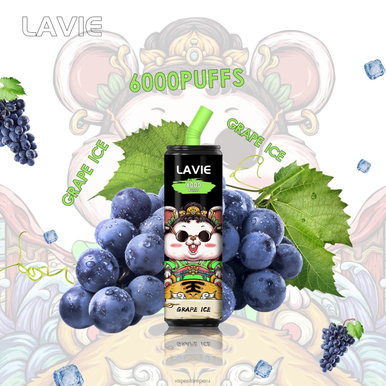 Vape Smoke - LAVIE Coke BAR 6000 bocanadas hielo de uva 6T64B269