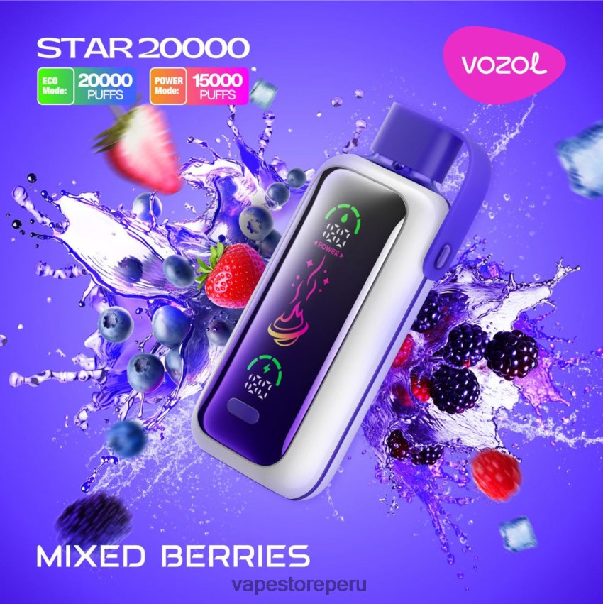 Vape Smoke - VOZOL STAR 20000 2JB8LX14 bayas mixtas