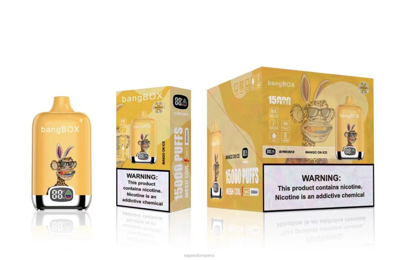 Vape Desechable - Bang Box 15000 bocanadas mango en hielo FJ4V48