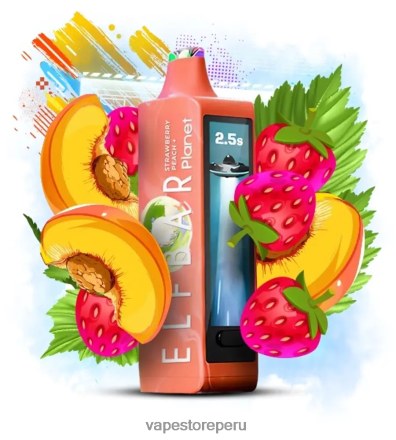 Vape Desechable - Elf Bar Planet 25000 durazno fresa 2HH26B28