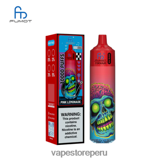 Vape Desechable - Fumot Tornado música de 30k limonada rosa BP80823