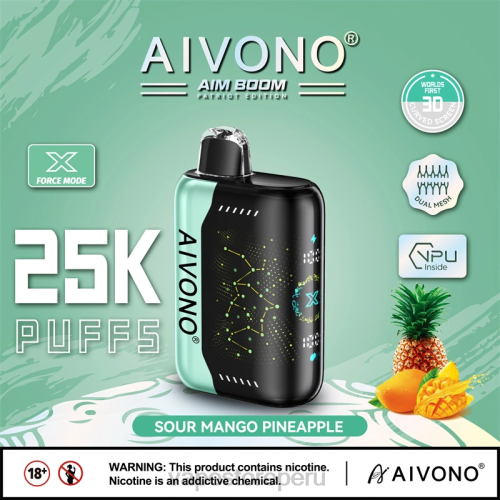 Vape Peru - Aivono AIM BOOM 25000 R4P6351 piña mango agria