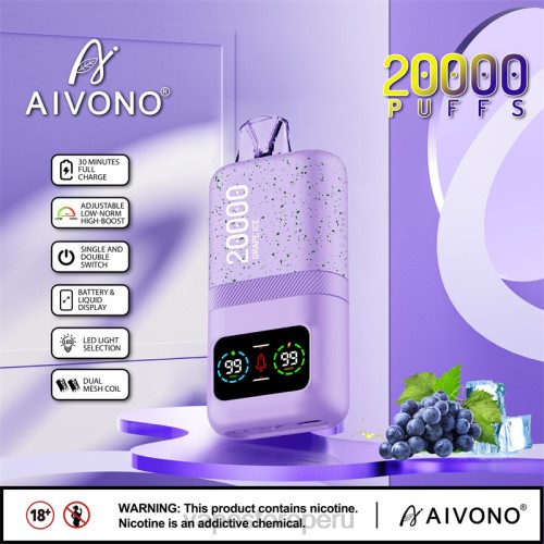 Vape Peru - Aivono AIM magic 20000 R4P686 hielo de uva