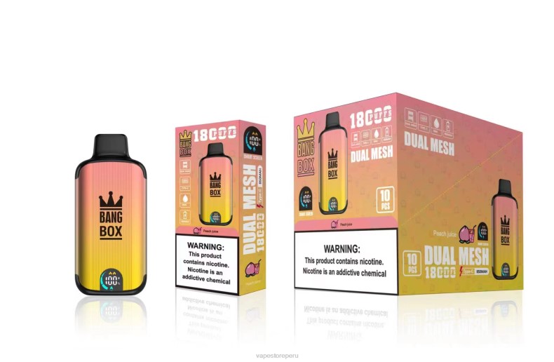 Vape Peru - Bang Box 18000 bocanadas jugo de durazno FJ4V91