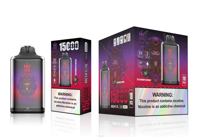Vape Peru - Bang Box s1-15000 bocanadas uva fresa FJ4V111