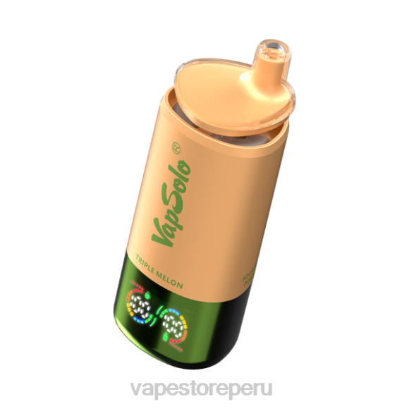Vape Peru - VapSolo Triple 30000 bocanadas V6HZ6 fresa, frambuesa, melón triple y piña con mango agrio