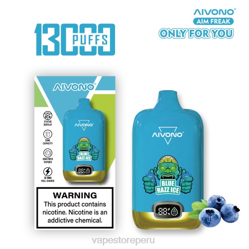 Vape Recargable - Aivono AIM FREAK 13000 R4P6242 hielo azul