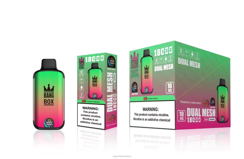 Vape Recargable - Bang Box 18000 bocanadas sandia frambuesa FJ4V97