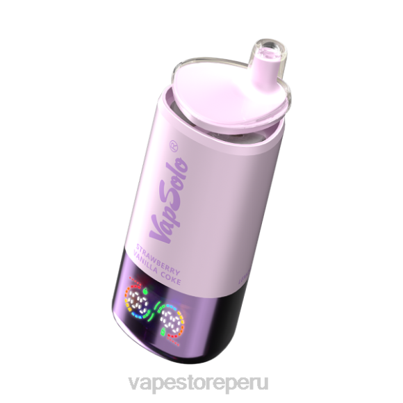 Vape Recargable - VapSolo Triple 30000 bocanadas V6HZ7 Coca-Cola de fresa, vainilla y arándanos, frambuesa y lima limón.