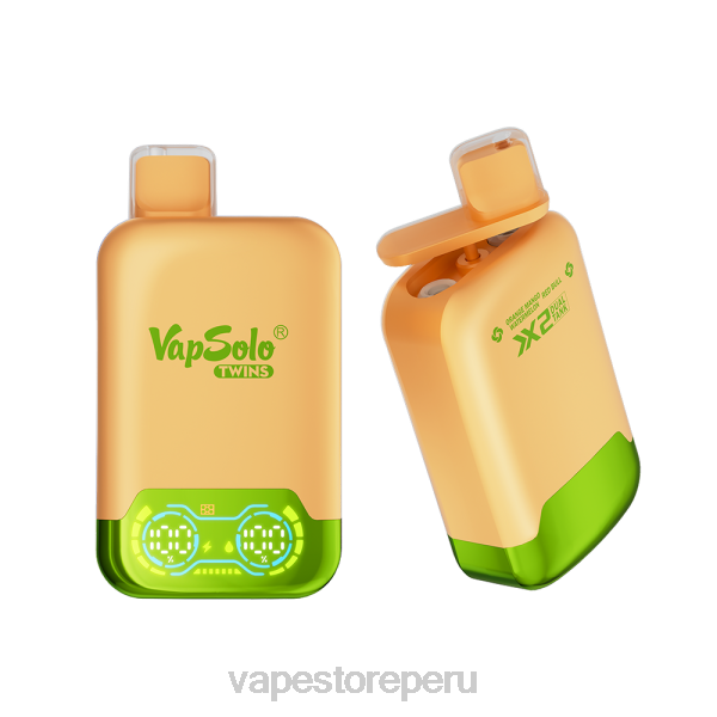 Vape Recargable - Vapsolo TWINS vaporizador desechable sandía mango naranja y red bull 6842142