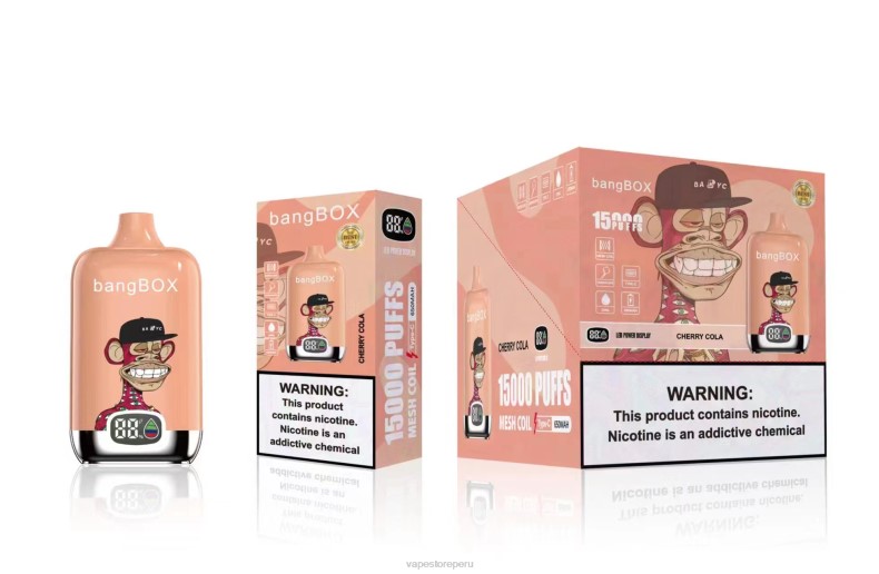 Vape Sin Nicotina Peru - Bang Box 15000 bocanadas cola de cereza FJ4V40