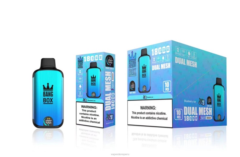 Vape Sin Nicotina Peru - Bang Box 18000 bocanadas hielo de arándanos FJ4V90