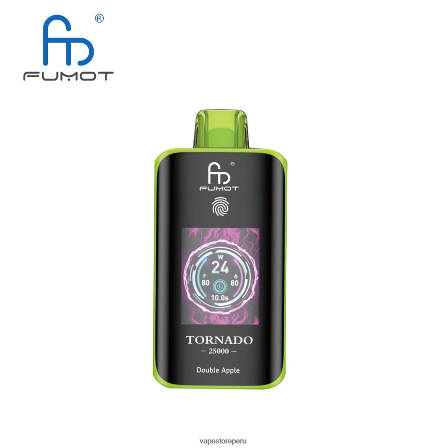 Vape Sin Nicotina Peru - Fumot Tornado 25000 vaporizadores desechables manzana doble VZFL0N5