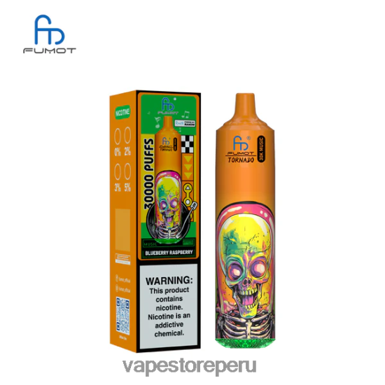 Vape Sin Nicotina Peru - Fumot Tornado música de 30k frambuesa arándano BP8085