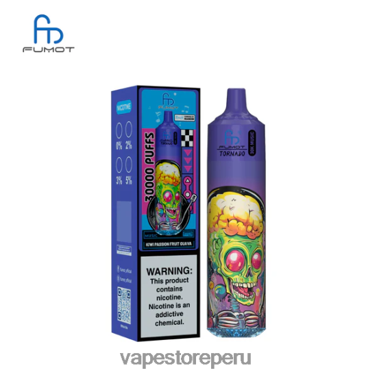 Vape Smoke - Fumot Tornado música de 30k kiwi maracuyá guayaba BP80814