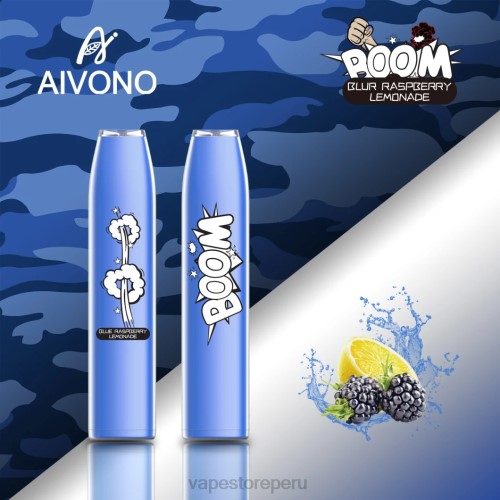 Vape Sin Nicotina Peru - Aivono AIM BOOM 600 R4P6355 limonada de frambuesa azul
