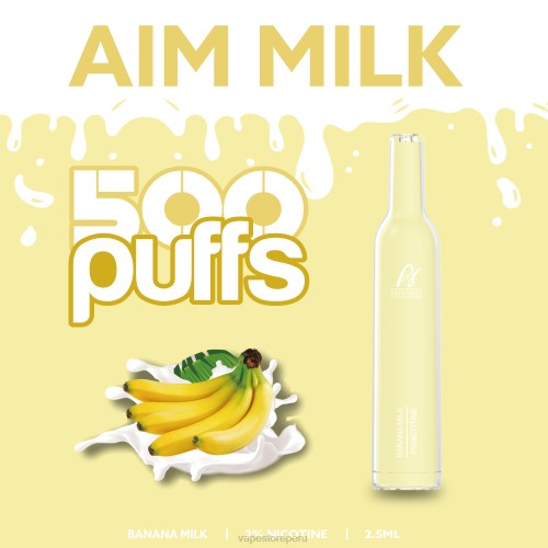 Vape Sin Nicotina Peru - Aivono AIM MILK 500 R4P6275 leche de plátano