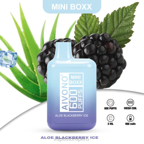 Vape Sin Nicotina Peru - Aivono AIM MINI BOXX 600 R4P6240 hielo actual de aloe