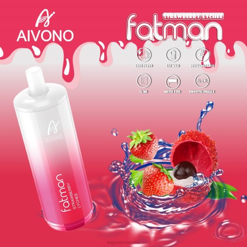 Vape Desechable - Aivono FATMAN 6800 R4P623 lichi de fresa