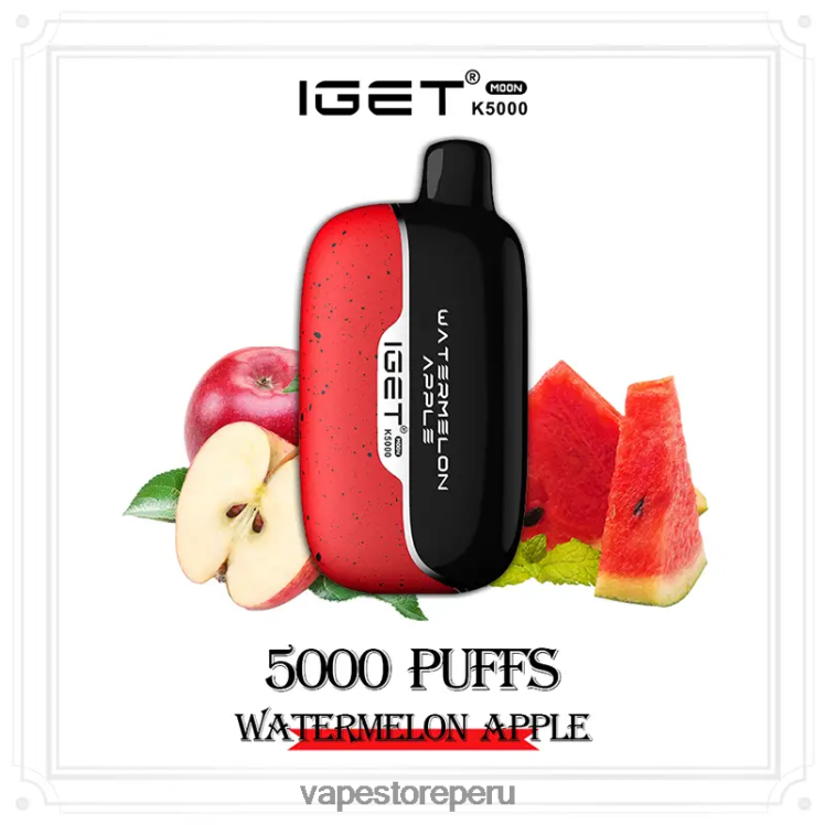 Vape Peru - IGET Moon k5000 8ZJFH6 manzana sandia
