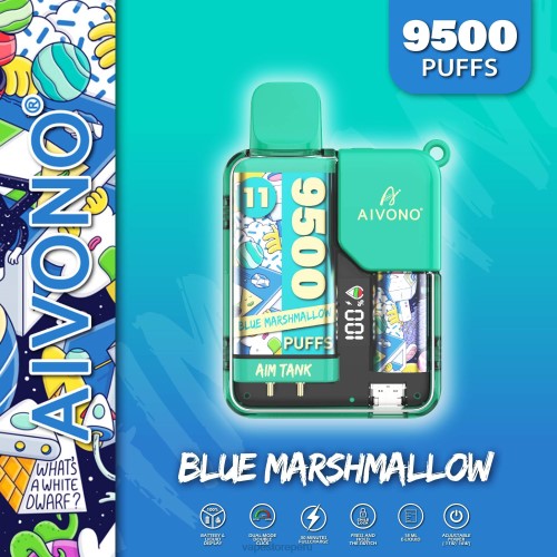 Vape Recargable - Aivono AIM TANK 9500 R4P642 malvavisco azul