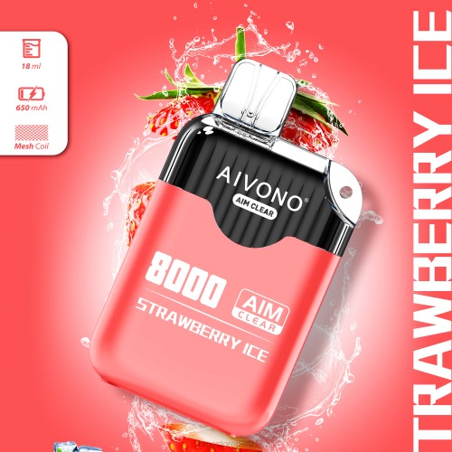 Vape Sin Nicotina Peru - Aivono AIM CLEAR 8000 R4P6205 hielo de fresa